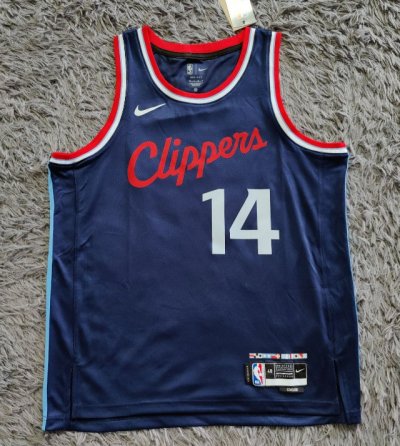 NBA 14 Mann Los Angeles Clippers 2024-25 Maillot Marine